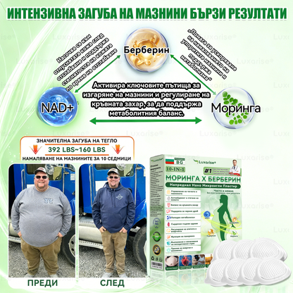 Официален магазин | 🧑‍⚕️𝗟𝘂𝘅𝗮𝗿𝗶𝘀𝗲® МОРИНГА Х БЕРБЕРИН 10-IN-1 Напреднал Нано Микроигли Пластир (Веднъж дневно, видими резултати след 7 дни) ✅ Подходящ при: затлъстяване, диабет, сънна апнея и проблеми със ставите 🍀